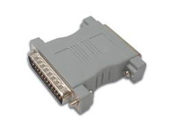 Adaptador de null modem D25 macho/fêmea D25