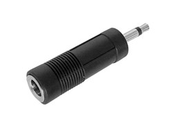 Adaptador mono Jack macho 3,5mm/fêmea 6,35mm platinado
