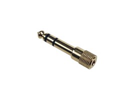 Adaptador stereo Jack femea 3,5mm/macho 6,35mm gold