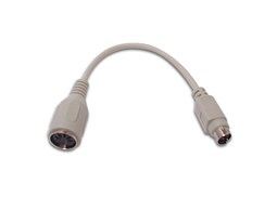 Adaptador teclado PS/2, MINI DIN 6 Macho para DIN5 Femea