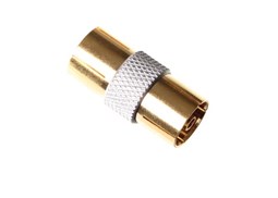 Adaptador TV coaxial profissional femea/femea
