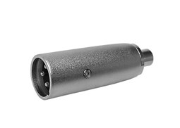 Adaptador XLR 3P macho/ RCA fêmea