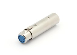Adaptador XLR 5P fêmea/ XLR 3P macho
