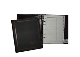 Agenda Telefonica c/Indice A a Z Recarregavel Preto