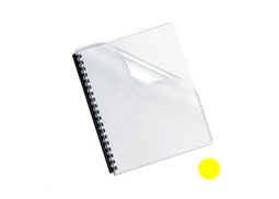 Acetato Encadernacao Transparente Amarelo 180mic A4 100un