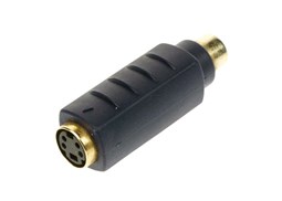 Acoplador S_VHS Femea para 1x RCA femea