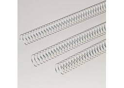 Argolas Espiral Metalicas Passo 5:1 38mm Cx 25 Prata