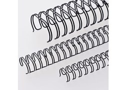 Argolas Metalicas Encadernar Passo 3:1 08mm Cx100 Preto