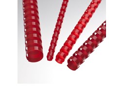 Argolas Pvc Encadernar 06mm 20 Folhas Cx100un Vermelho