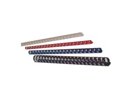 Argolas Pvc Encadernar 10mm para 60 Folhas Pack 25un Preto