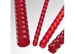 Argolas Pvc Encadernar 18mm p/ 140 Folhas Cx 100un Vermelho
