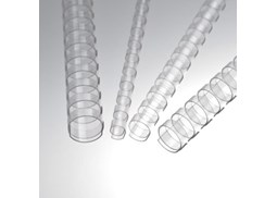 Argolas Pvc Encadernar 19mm Transparente 165 Folhas Cx 100un