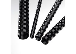 Argolas Pvc Encadernar 45mm 440 Fls Cx50un Preto Ovais