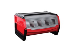 Armário de armazenamento com persiana de roletes