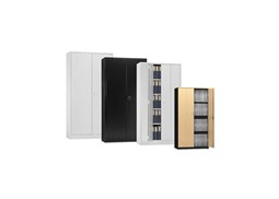 Armario Portas de Bater 3 Prateleiras c/Fechadura Rotativa