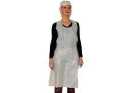 Avental Polietileno 25Microns 76x120cm Branco - Pack100un