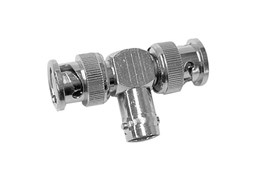 Adaptador BNC em T femea / 2x BNC macho