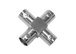 Adaptador BNC em X  4x BNC femea