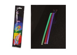 Bastao de luz 20cm diametro 0,5cm 3 cores pack3un