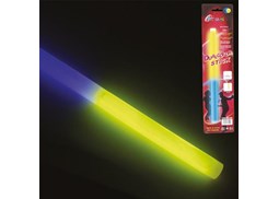 Bastao de luz 24cm diametro 1,5cm 2cores azul amarelo